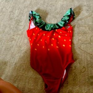 Strawberry girl bathing suit